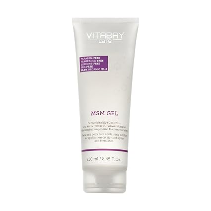 MSM-Gel Sensitive für Körper - und Gesichtspflege mit reinem MSM | Vegan, ohne Silikone | Dermatologisch getestet | Ideal bei
