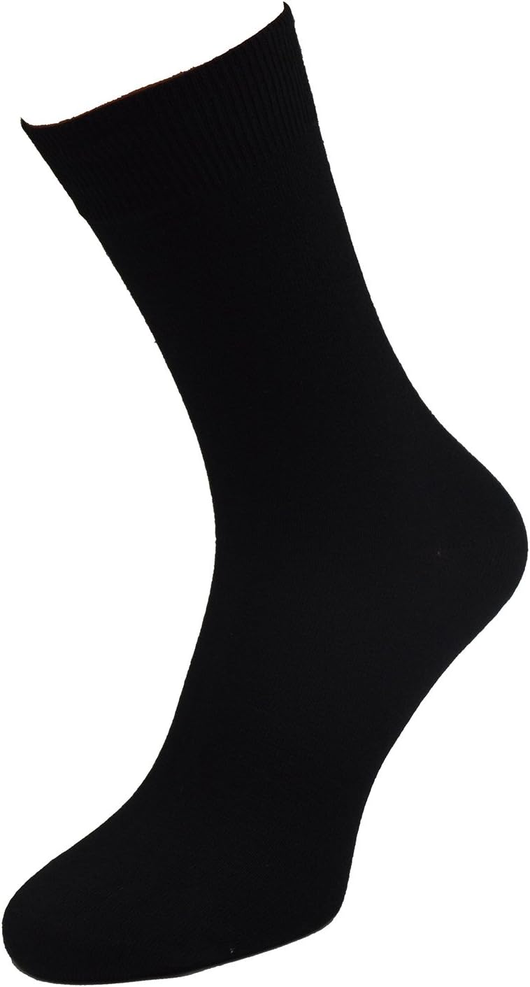 6 Pairs of Health Socks Cotton Club Socks without Rubber bis Gr 51 54 Suitable for Diabetics (No Elastic