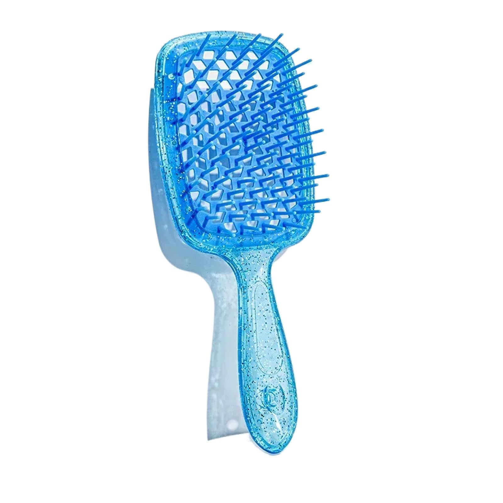 Photo 1 of **MSRP 9.99** Hair Brush for All Wet Hair or Dry Hair, Durable Anti-Static Flash Vent Combs, Lightweight Handle Reduceing Scalp Itching Brushes Blue