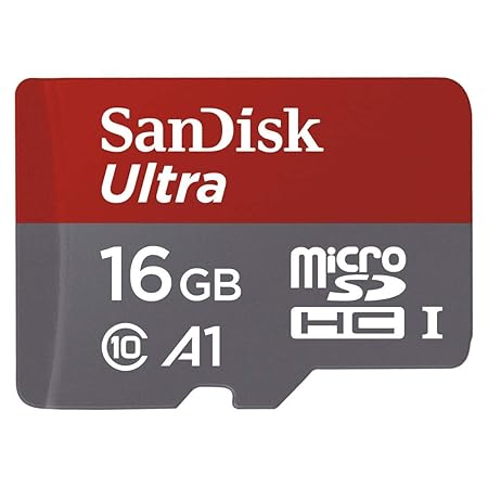 Sandisk U1  A1 98Mbps 16GB Ultra MicroSDHC (MicroSD) Memory Card