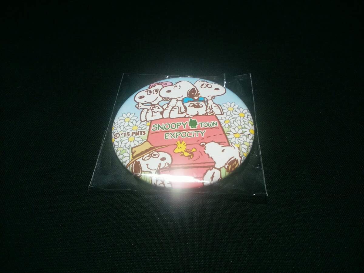 Amazon スヌーピータウン Expocity販売 缶バッジ2個セット エキスポシティ ピーナッツ画像は1個ですが2個セットです スヌーピー商品 バッジ ホビー