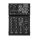 ammoon 4-Channel Mixing Console Digital Audio Mixer