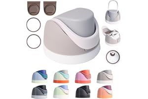 NebkDask Replacement Lid for Owala Freesip - Fits 16oz, 24oz, 32oz, Bottles, Leakproof Cap, BPA-Free Water Bottle Accessory with a Gasket Replacement Stopper and a Bottle O Seal Ring