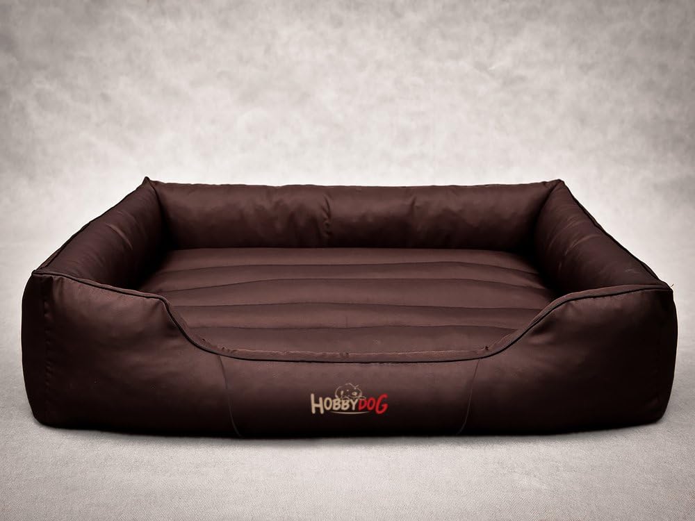 Hobbydog Cordura Comfort Dog Bed, Large, Dark Brown