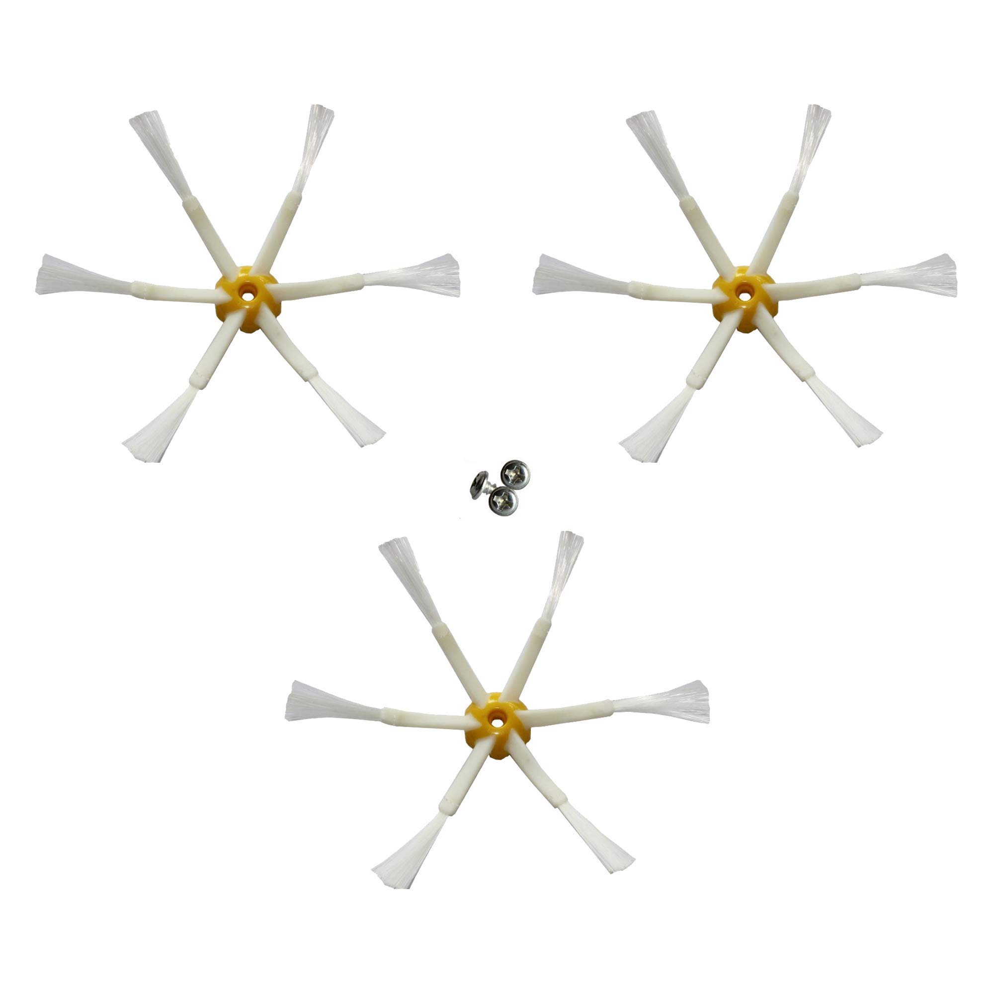 MIRTUX Pack of 3 Upgraded Side Brushes Compatible with Roomba 500, 600 and 700. Kit