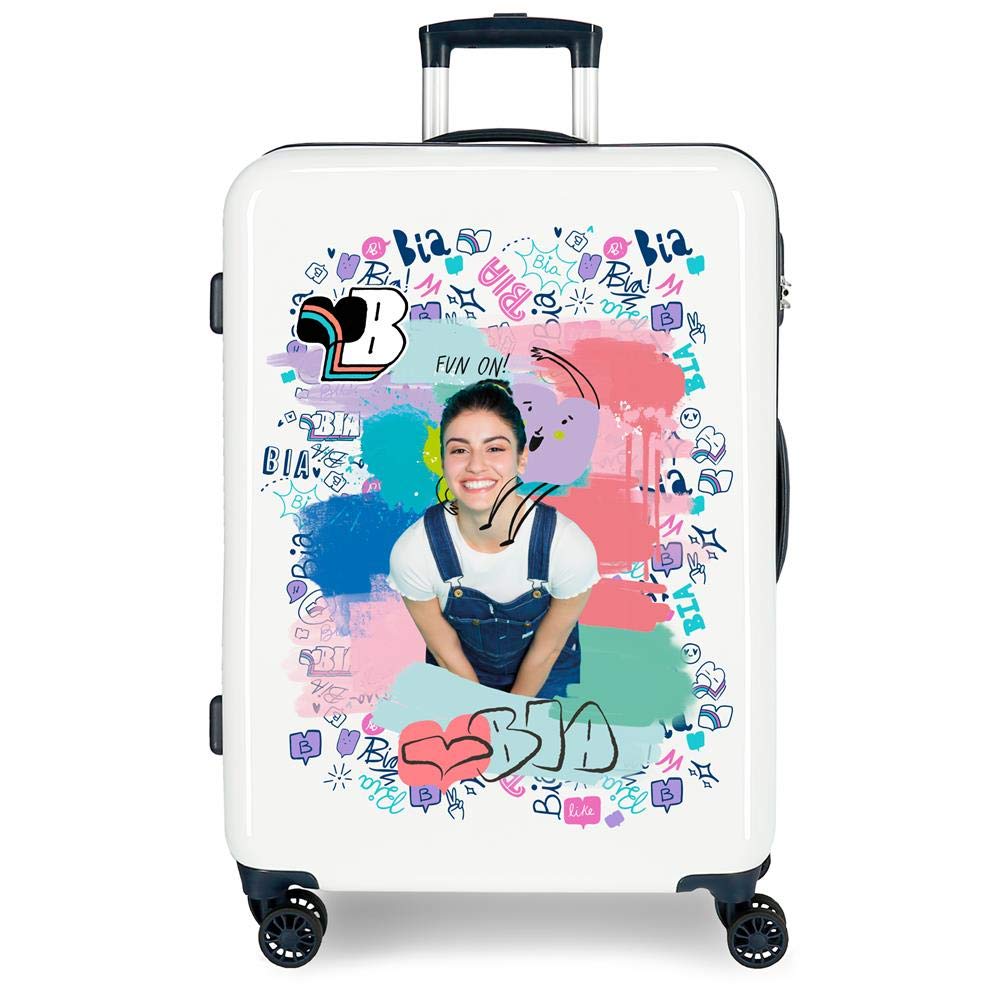 Disney Bia Jeans Multicoloured Medium Suitcase 48x68x26 cm Rigid ABS Combination lock 70 Litre 3.7 Kg 4 Double Wheels