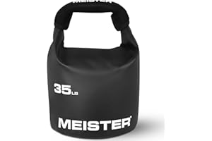 Meister BEAST Portable Sand Kettlebell - Soft Sandbag Weight - 35lb / 15.9kg - Black