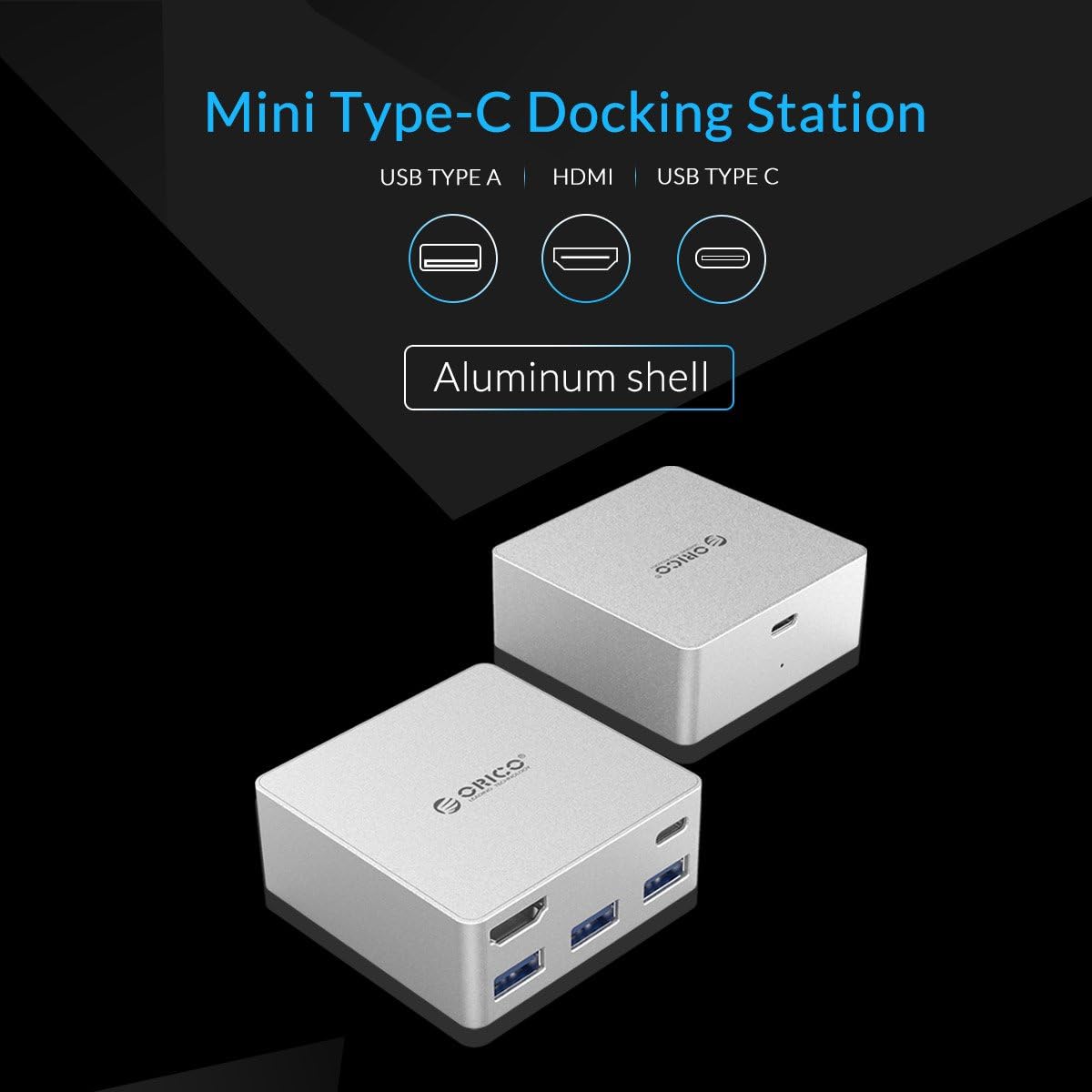 ORICO Data Hub, USB C HUB for PC with Type C Charging Port, USB Power Delivery (USB PD), 4K HDMI Adapter, 3 USB 3.0 Ports for MacBook, Chromebook [Premium Aluminum Chassis]: Computers & Accessories