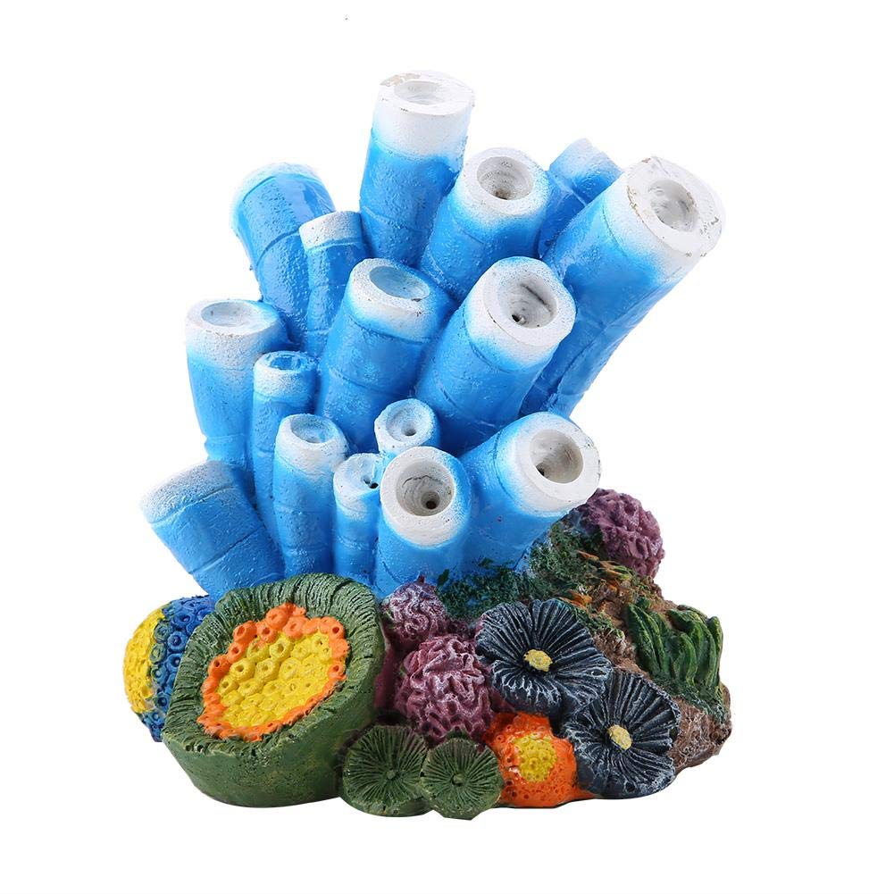 Marine Fish Tank Aquarium Ornament Artificial Resin Coral Seaweed Cave Decor Natural Habitat Decoration