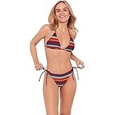 Sports Illustrated Womens Multiway Convertible Triangle Bikini Top