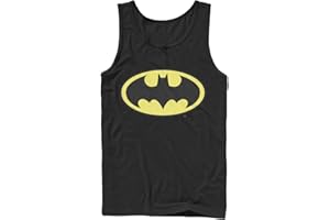 DC Comics Men's Batman Basic Logo- Tank T-Shirt