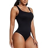 Varaso Bodysuits for Women Shapewear Tummy Control Square Neck Body Suits Seamless Body Shaper Tank Tops