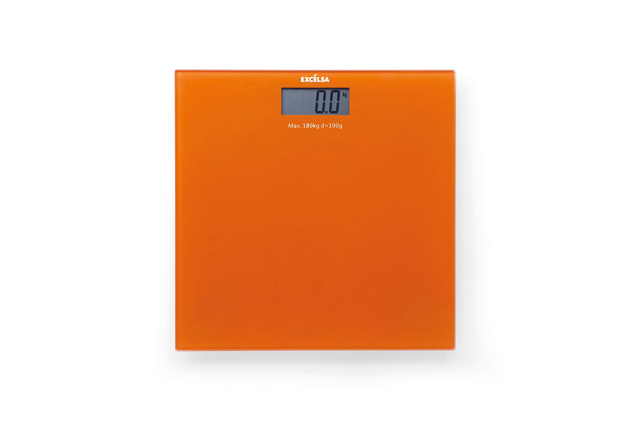 Excelsa Electronic Personal Scale, Orange, 30 x 30 cm