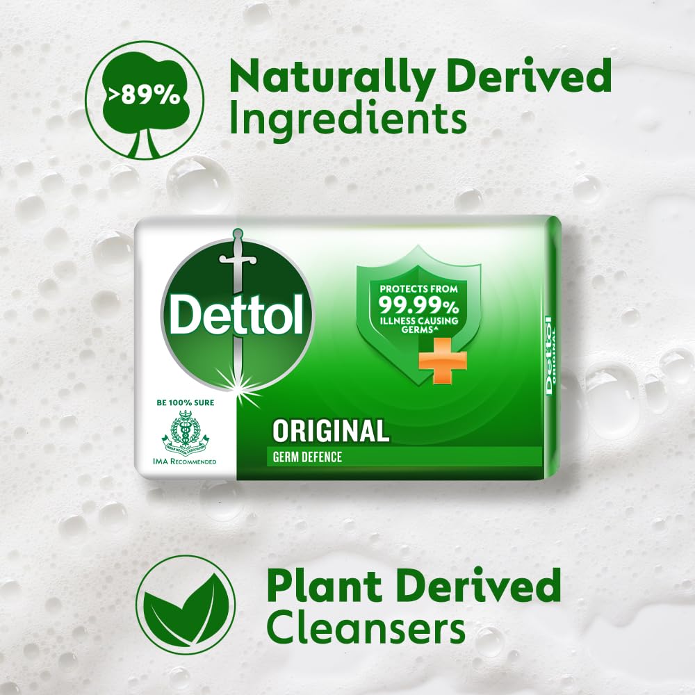 Dettol Original Bar Soap 100g Each | Pack of 6