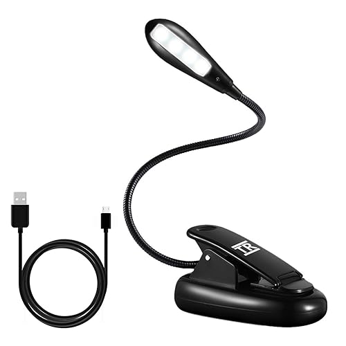 Opard Clip Light USB Rechargeable Lamp Eye Care Double As Bookmark