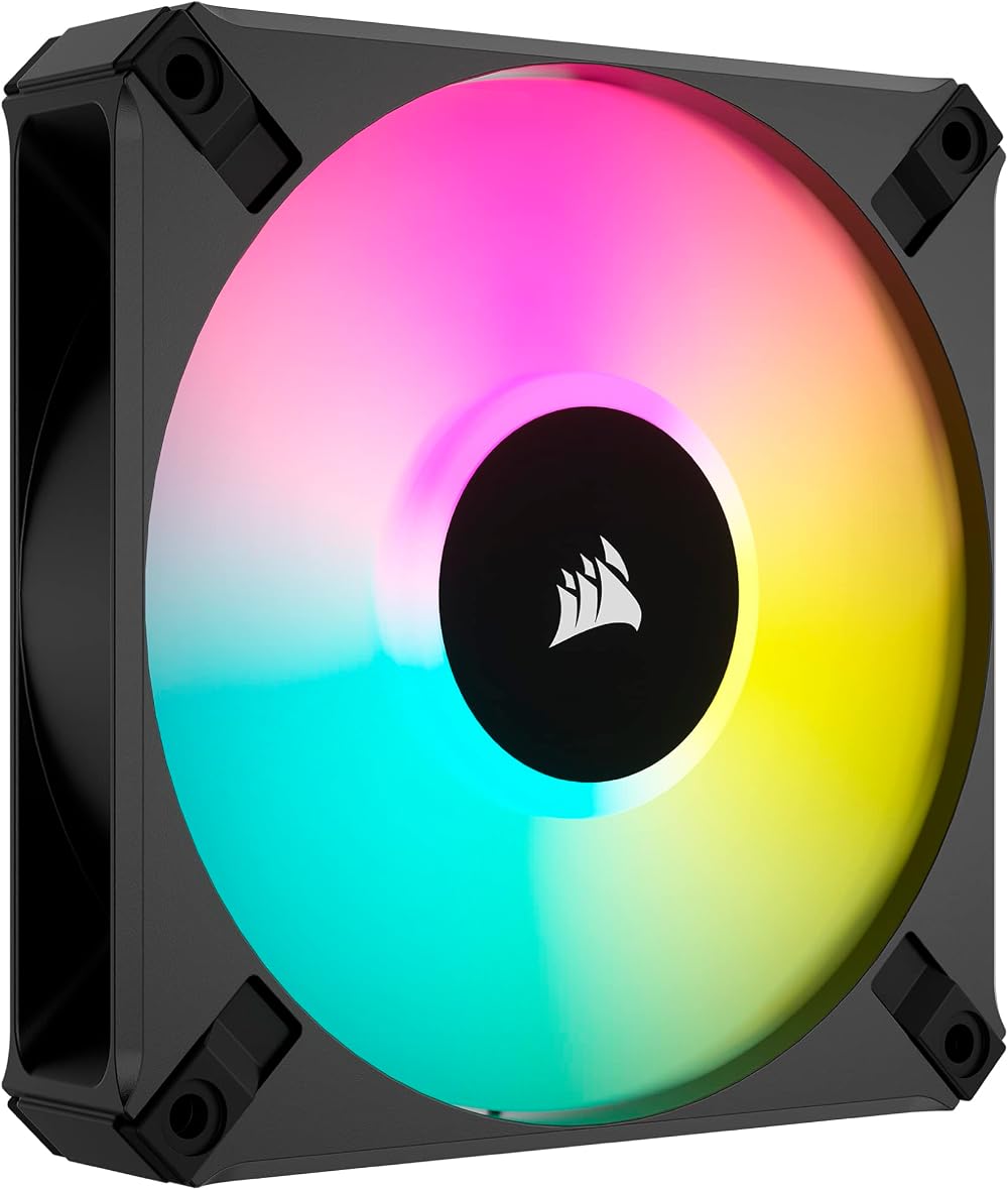 Corsair iCUE AF120 RGB Elite 120mm PWM Fan Eight RGB LEDs AirGuide