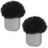 YOUSHARES Windscreen for DJI Mic 3 Transmitter (2 Pack) - Professional Wind Muff Pop Filter to Reduce Wind Noise - Easy Snap-on Design for DJI Mic 3 Wireless Microphone (Black)