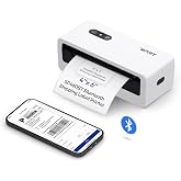 iDPRT Thermal Label Printer, Bluetooth 4x6 Shipping Label Printer, White | Built for Small Business Shipping, Ink-Free Printing, Compact Design, Mobile &amp; Computer Compatible