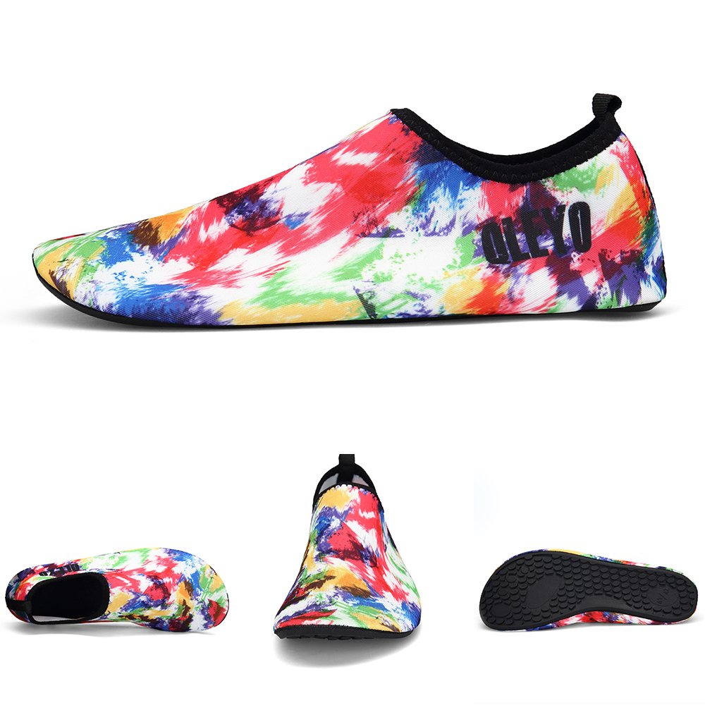 QLEYO Water Shoes Quick Dry Shoes for Men and Women Barefoot Skin Shoes Beach Water Shoes for Swim Yoga surf VDSX003-U22-35/36