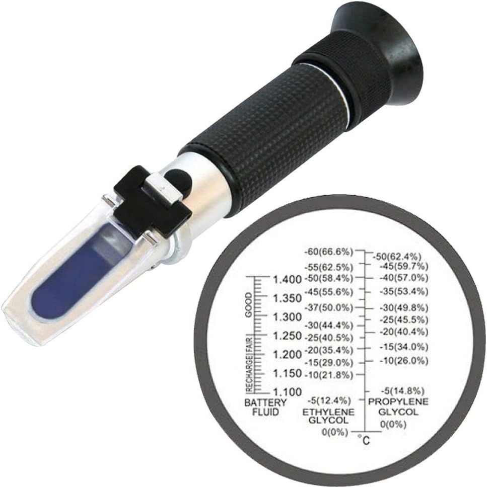 Ethylene Glycol and Propylene Glycol Antifreeze/ Battery Refractometer