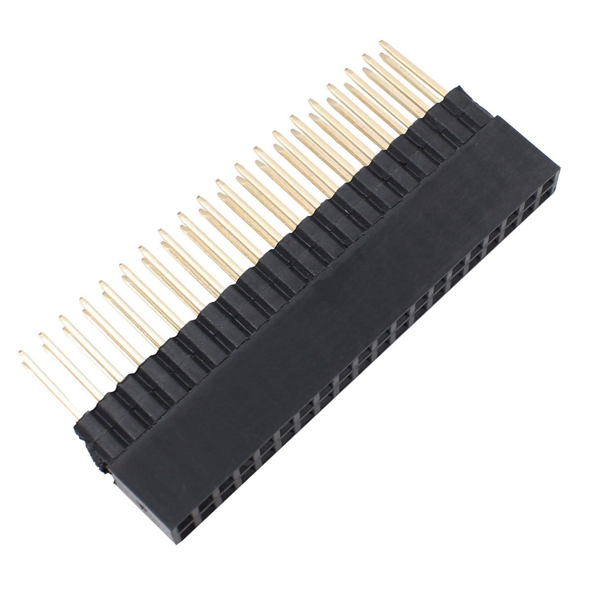 HELLOYEE 2x20 Pins Extra Tall Female 0.1" Pitch Stacking Header for Raspberry Pi A+ Pi Model B+ Pi 2 Pi 3 Pi 4 (Pack of 5)
