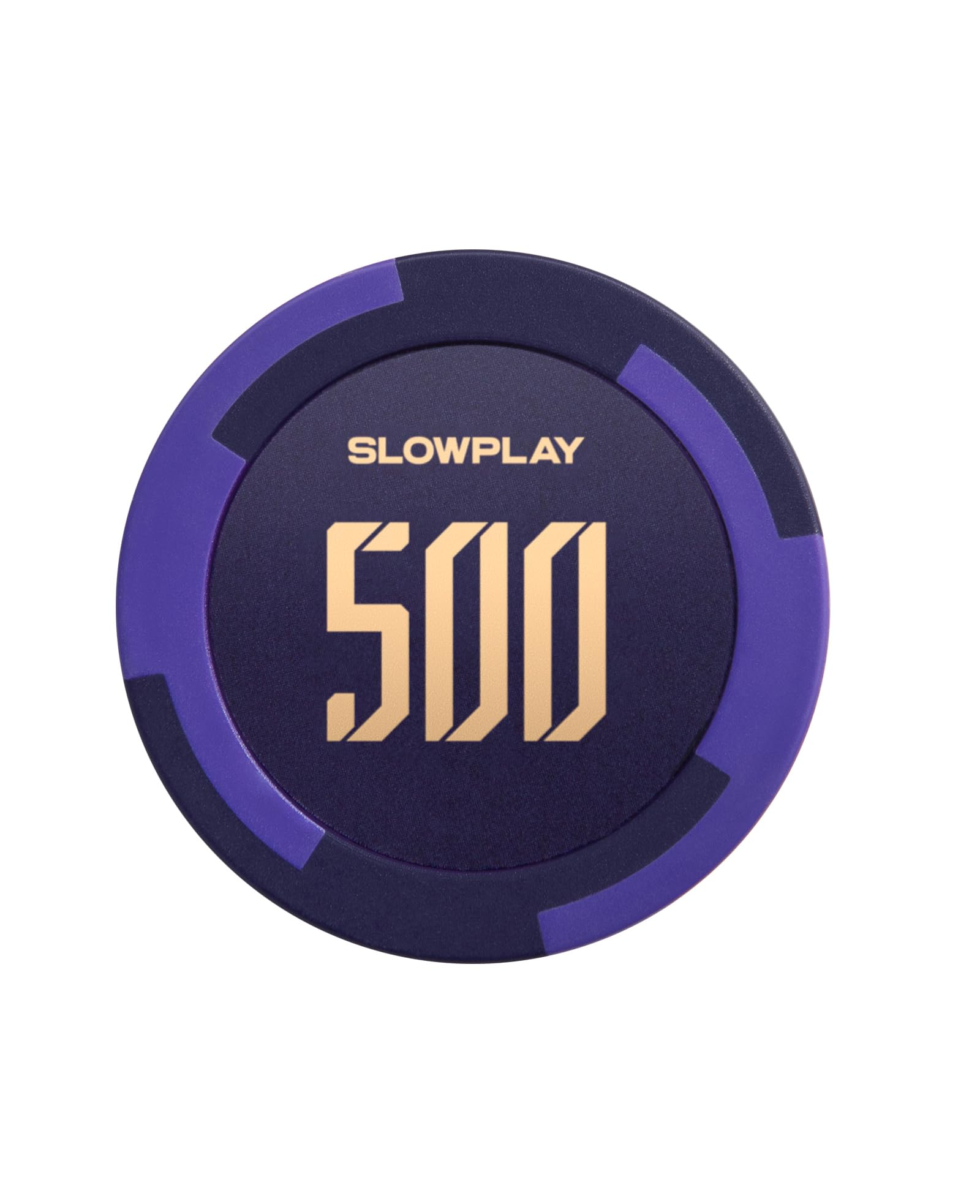 SLOWPLAY Godel Clay Poker Chips, 14 Grams Heavyweight Clay Composite, 40mm Large Chips in Bulk, Pack of 50 with Denomination of 500