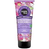 Organic Shop Jojoba Oil, Lotus & Rose Extract, Ultra Softening & Hydrating Body Cream, 100% Vegan & Organic, Daily Moisturizer, Body, Face & Hand Natural Lotion, Intensive Care Hydration. 150ml