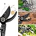 TaoTronics Garden Shears Professional Pruning Shears Kits, Garden Clippers Tree Trimmers Bypass Hand Pruners with Carbon Steel Blades and Safety Lock for Garden and Lawn
