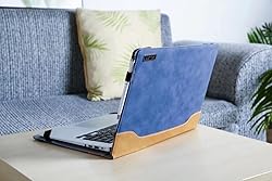 Berfea Laptop Case, PU Leather Protective Shell for
