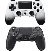 Wireless Controller Compatible with PS4 Slim/Pro, Rechargeable Controller Gamepad with Dual Vibration, Ergonomic Grip