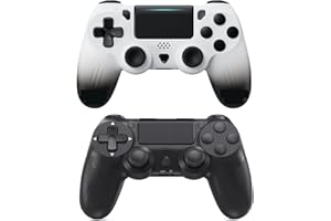 Wireless Controller Compatible with PS4 Slim/Pro, Rechargeable Controller Gamepad with Dual Vibration, Ergonomic Grip