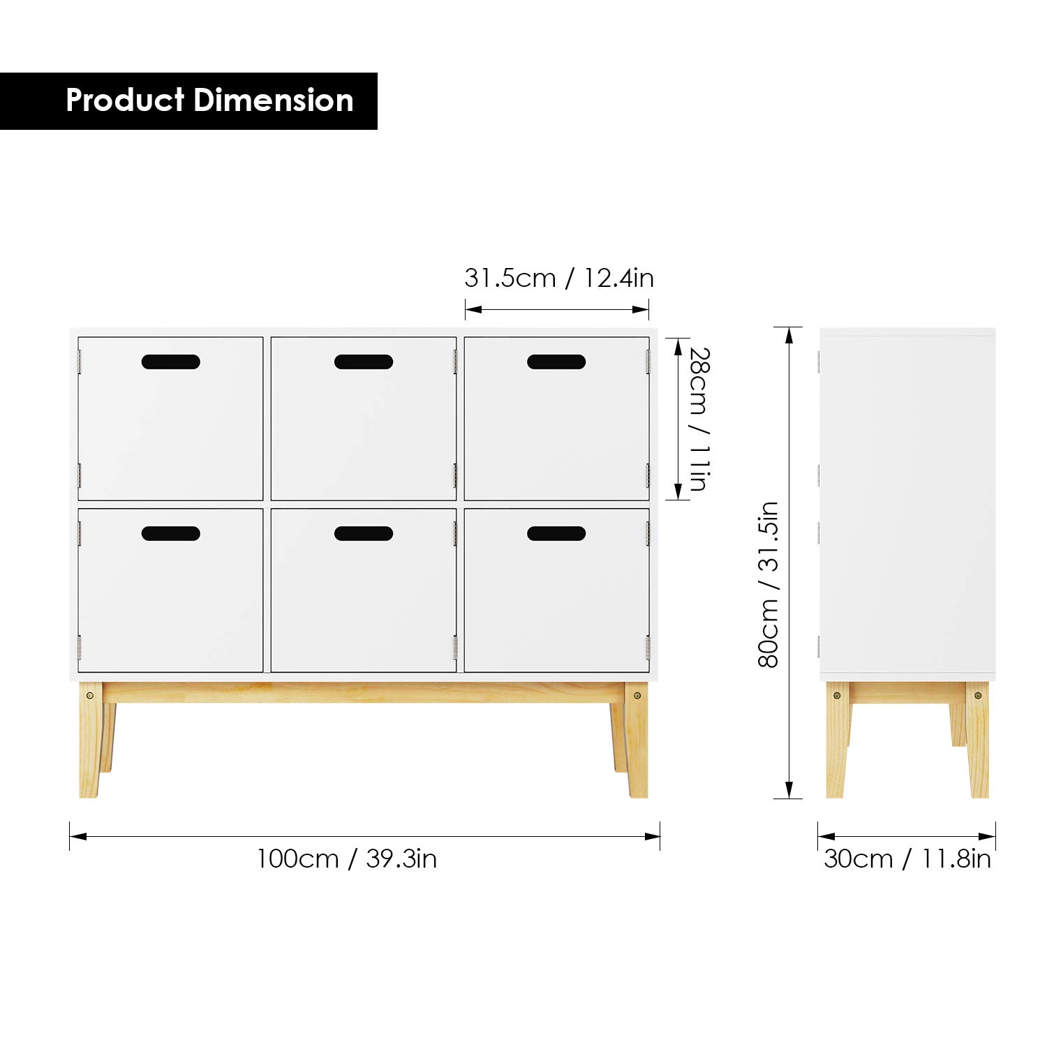 HOMECHO C oacute moda Infantil Con 6 Puertas Para Almacenamiento