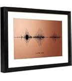 Amazon.com: IGREAN I Love You Soundwave Art - Bronze Visible Voice