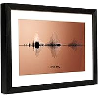 アート・デザイン・音楽 Love for sale Amazon.com: I Love You Soundwave Art - Bronze Visible Voice Print