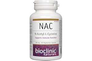 BioClinic Naturals NAC Supplement (N-Acetyl-L-Cysteine) 500 mg, 90 Vegetarian Capsules, Immune Support