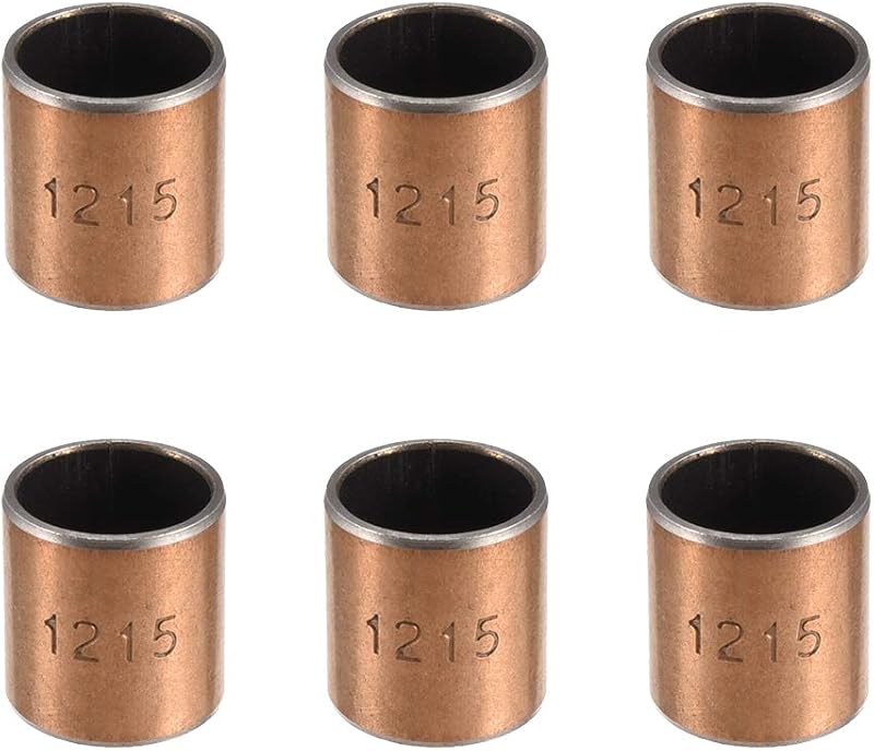 sourcing map Sleeve Bearing 12mm Bore x 14mm OD x 15mm Length Oilless Bushing 6