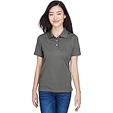 Harriton Ladies' 5.6 oz. Easy Blend™ Polo 2XL CHARCOAL