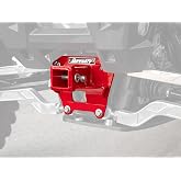 SuperATV 2'' Rear Receiver Hitch for Polaris RZR XP 1000 / XP 4 1000 | 18 mm Sockets | Red | Includes Cotter Pin and Hitch Pin | Made of 3/16" Heavy Duty Steel | Tow up to 1500 Lbs.