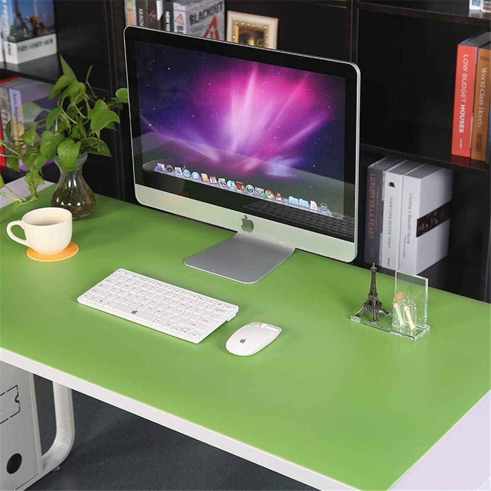 LL-COEUR XXL Leather Mouse Pad Gaming Keyboard Mat Waterproof Table Mat (800 x 400 x 2.8 mm, Green)