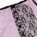 Zhitunemi 815 Women's Lace Through Top Floral Overbust Corset Waist Cincher Bustier Large Pink