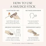 VIE Sage Smudge Stick 4" - Handmade White Sage Bundle for Cleansing view 7
