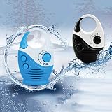 Jiakalamo Shower Radio AM FM Portable Waterproof Hanging Speaker Black White view 9