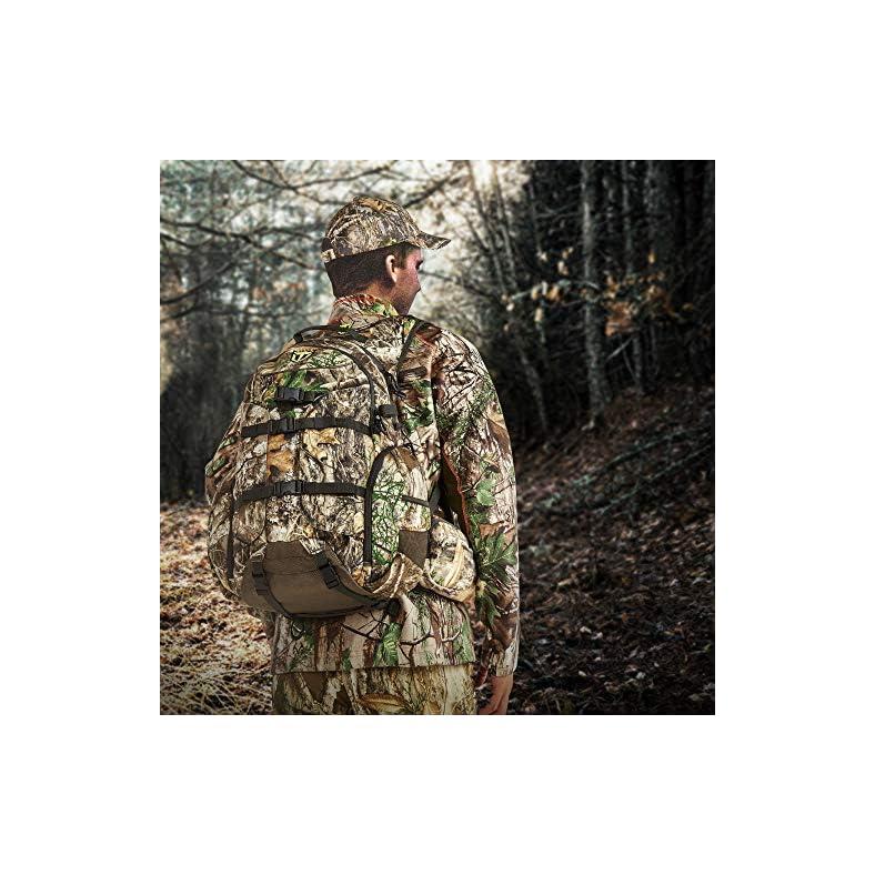 TIDEWE Hunting Backpack with Waterproof Rain Cover for Rifle Bow Gun