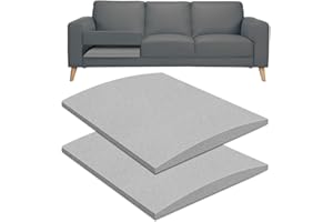 MLMTFI 22" x 22" Couch Cushion Support for Sagging Seat, 2 PCS Large Size Insert Sofa Cushion Support Board for Better Lift, 45D High-Density Foam Couch Replacement for Furniture Seat Sagging Repair, Grey