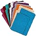 Lavish Home Bathroom Rugs - 2-Piece Memory Foam Bathroom Set with Chenille Shag Top and Non-Slip Base - Machine Washable Bath Rugs (Purple)