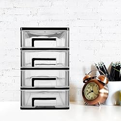 STOBOK Storage Containers, 4 Layers Plastic Storage