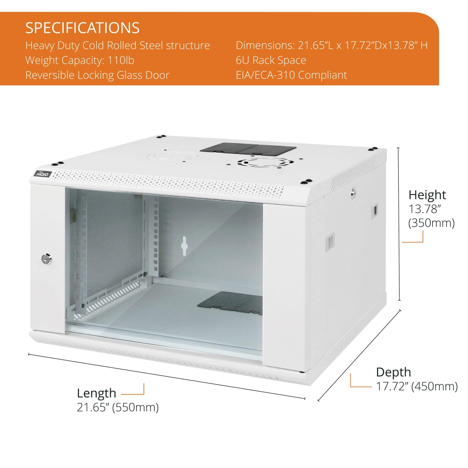 Mua 6U Wall Mount Rack Network Cabinet for 19