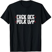 EIIGY POCR OFF Fold Up Hidden Message (Fuck Off) T-Shirt Black