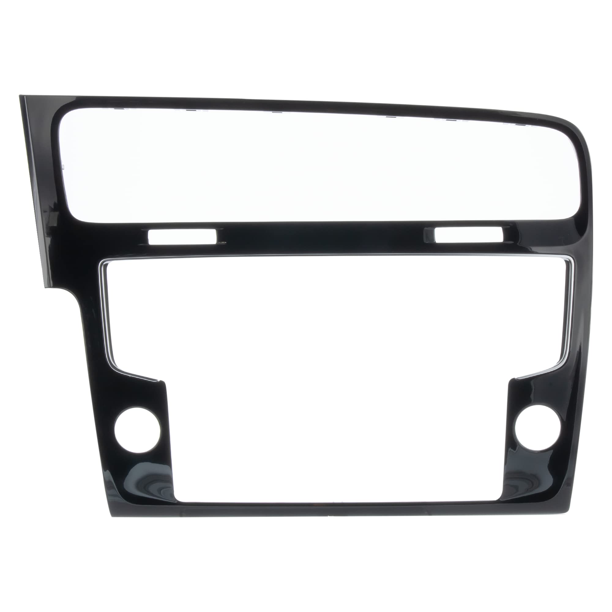 Need4Street Radio Fascia for Retrofitting the Large 8 Inch Display, Black, Mounting Frame Compatible with VW Golf 7, Suitable for Navigation Discover Media and Radio Composition Media, MIB2