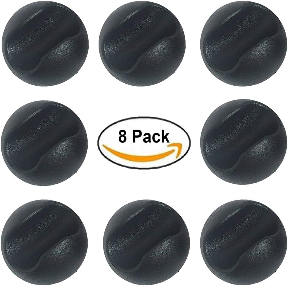 Drenky 8 Pcs Hairpin Leg Feet Protectors Cover-Top New Tighter Floor Glides Top Clip Guards for 10mm Steel Hairpin Table Legs - Image 4